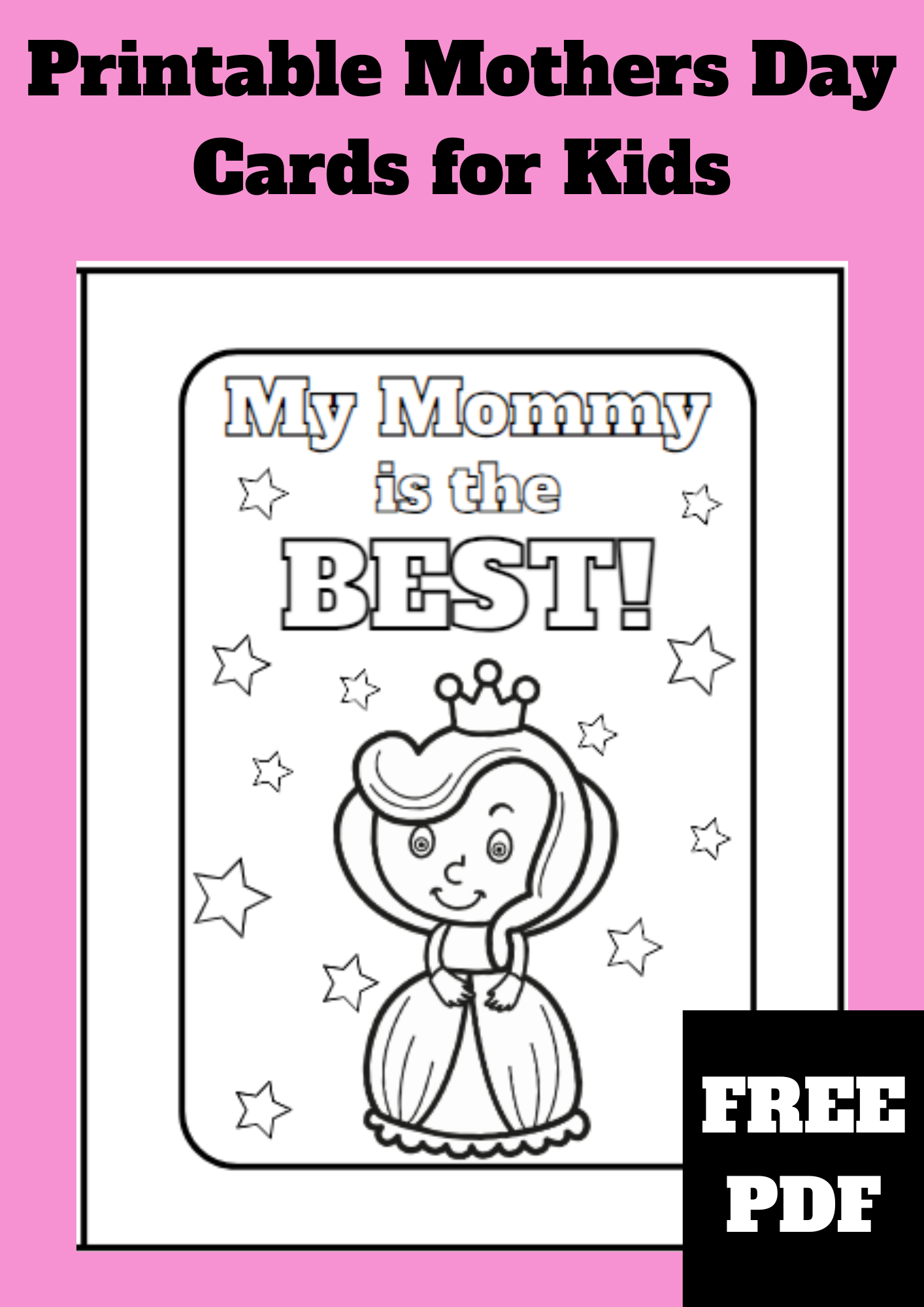 Free Printable Mothers Day Cards to Color In [Free PDF Download]