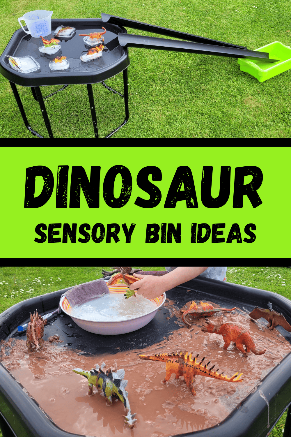 7 Dinosaur Sensory Bin Ideas for Little Learners