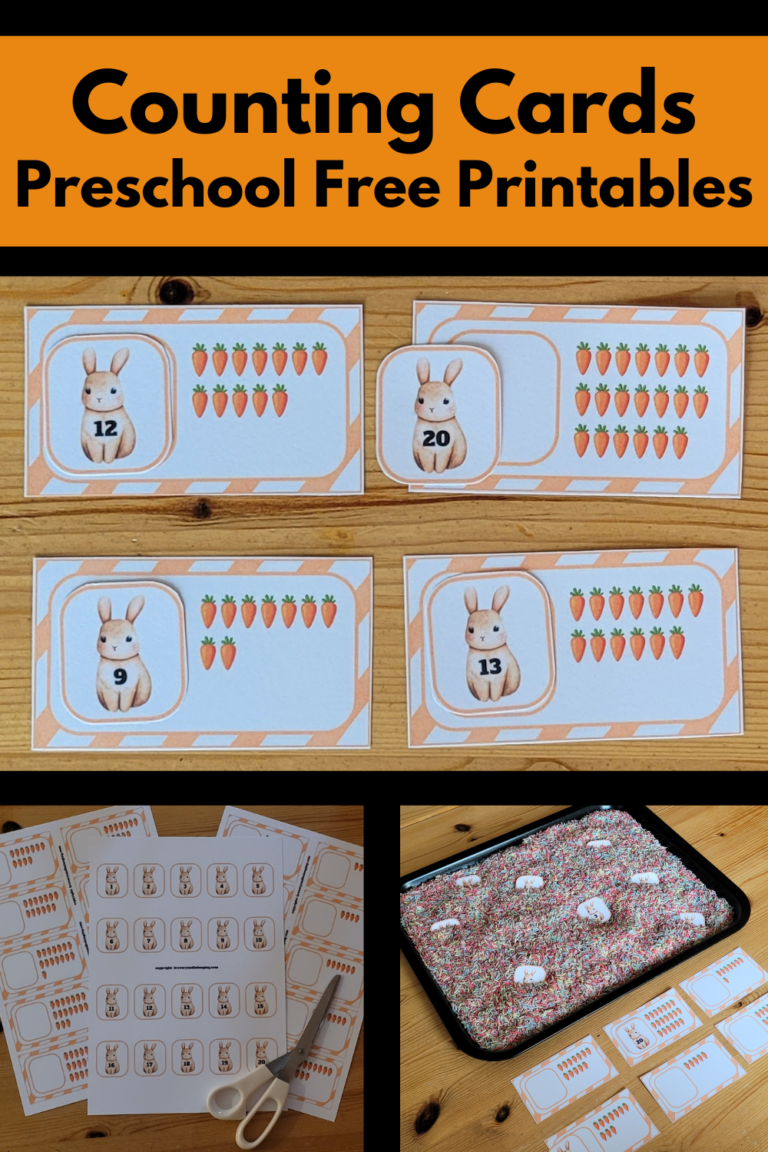 FREE Counting Cards Printable for Kids