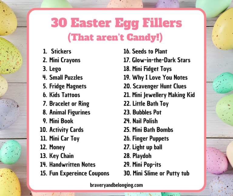 40+ Non Candy Easter Egg Fillers
