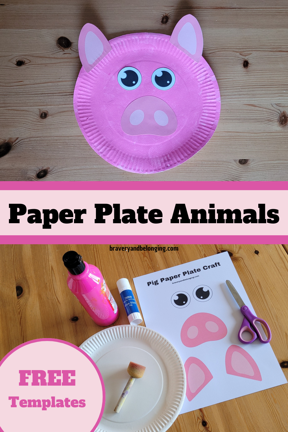 Farm Animals Paper Plate Crafts for Kids [With FREE Templates]